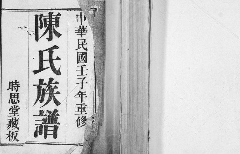 陈氏族谱1912年修 山东即墨时思堂陈氏电子版家谱下载