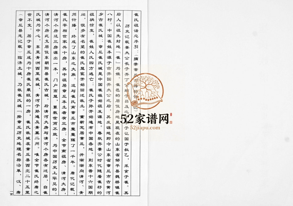 崔氏族谱店集镇于家马坪祖支[不分卷]2013年修 山东即墨噤李堂崔氏电子版家谱下载
