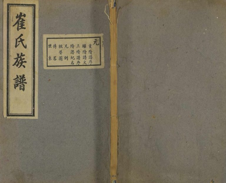 山东东光崔氏族谱1943年修 河北东光-山东即墨崔氏电子版家谱下载
