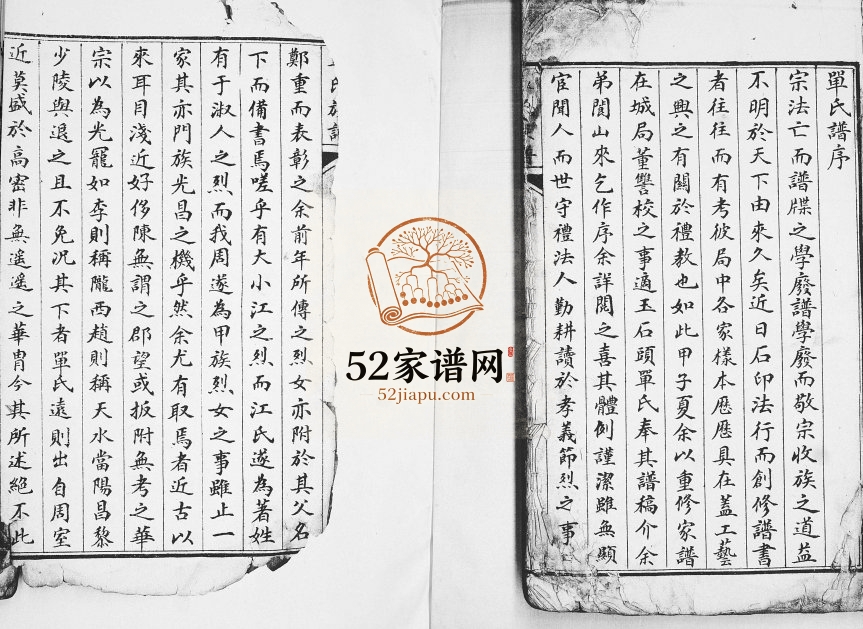 单氏族谱[不分卷]1924年修 山东即墨玉石头裕后堂单氏电子版家谱下载