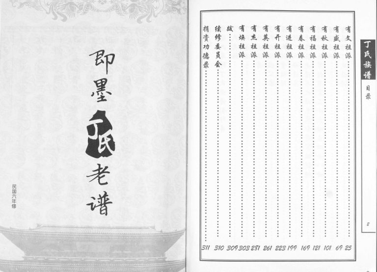 即墨丁氏族谱2014年修 山东丁洪举家族完整电子版家谱下载