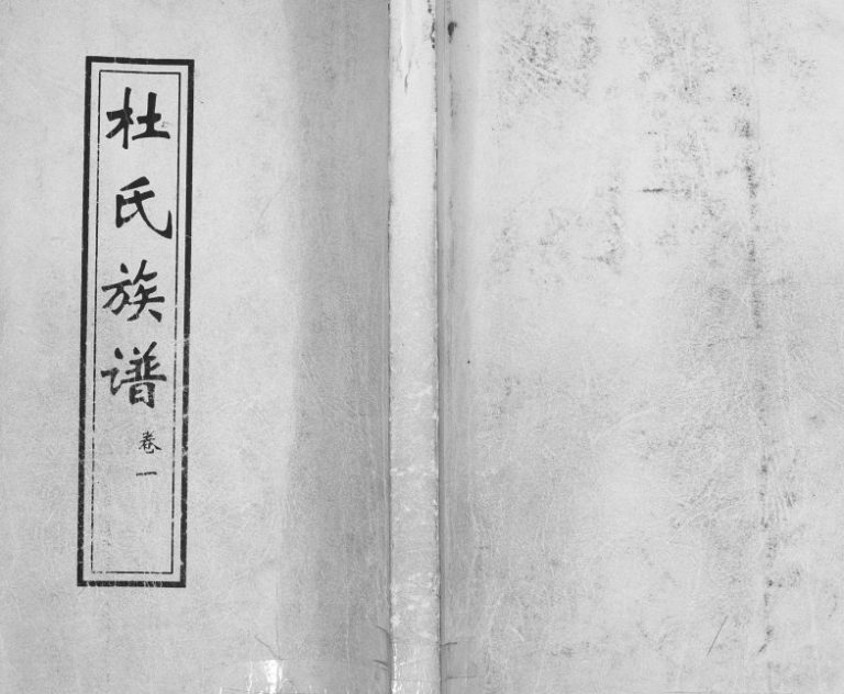 大任社七甲杜氏[2卷]1929年重修 山东即墨余庆堂杜氏电子版家谱下载