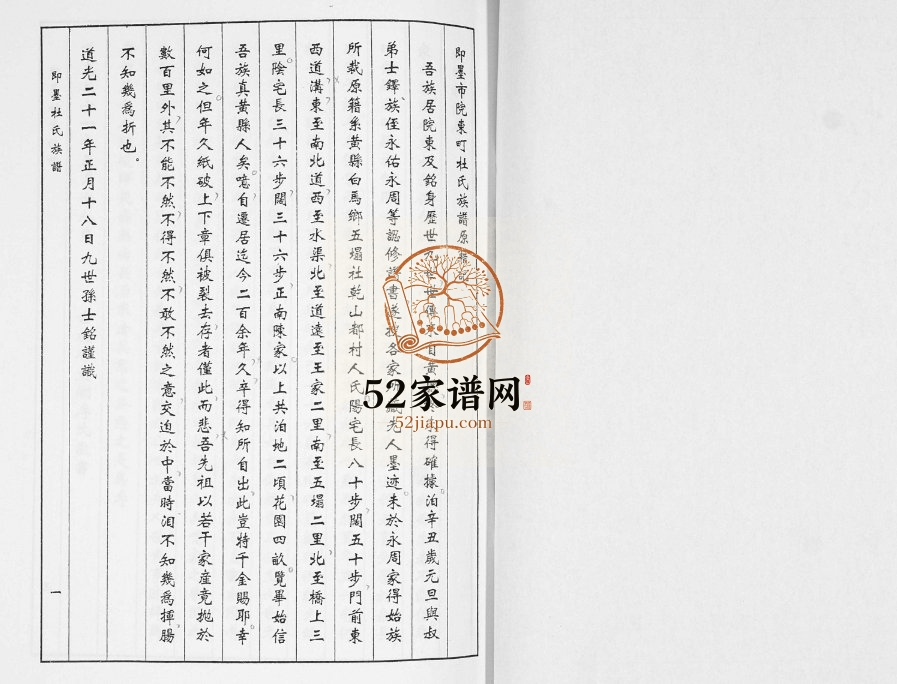 杜氏族谱灵山院东[不分卷]2002年修 山东即墨杜氏电子版家谱下载