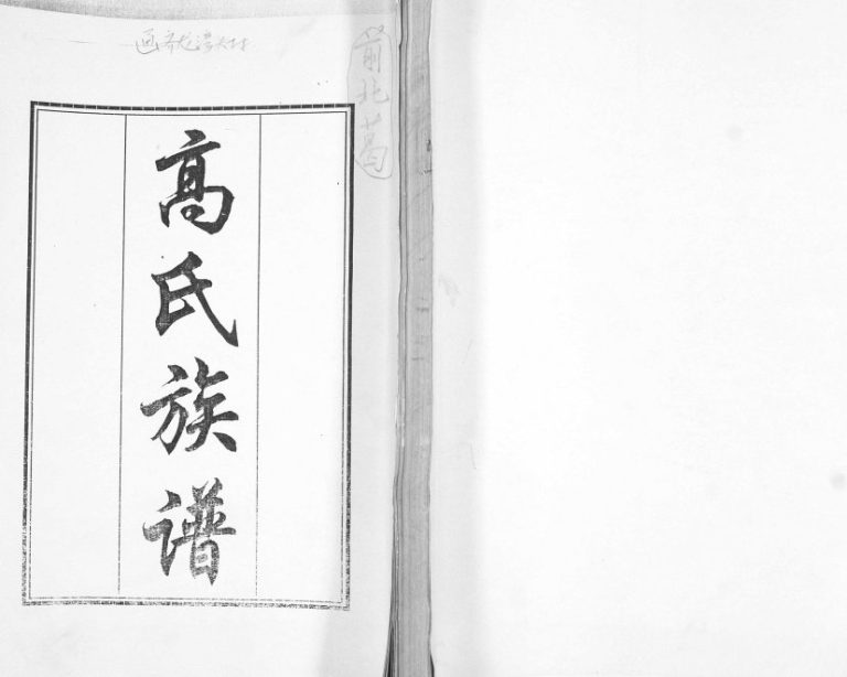高氏族谱1999年修 山东即墨龙湾头 前北葛高氏电子版家谱下载