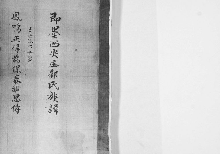 即墨西尖庄郭氏族谱1936年修 山东郭应龙支系完整电子版家谱下载