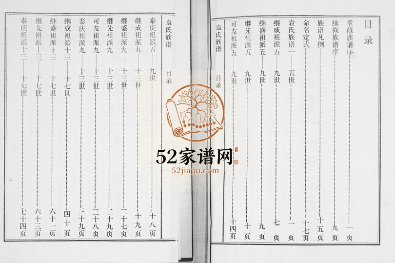 袁氏族谱[不分卷]2011年重修 山东即墨朱家官庄 张家西城村 八里庄 草场村袁氏电子版家谱下载