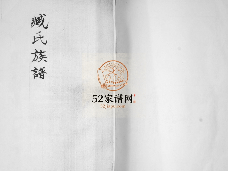 臧氏族谱2003年修 山东即墨臧珠家族完整电子版家谱下载