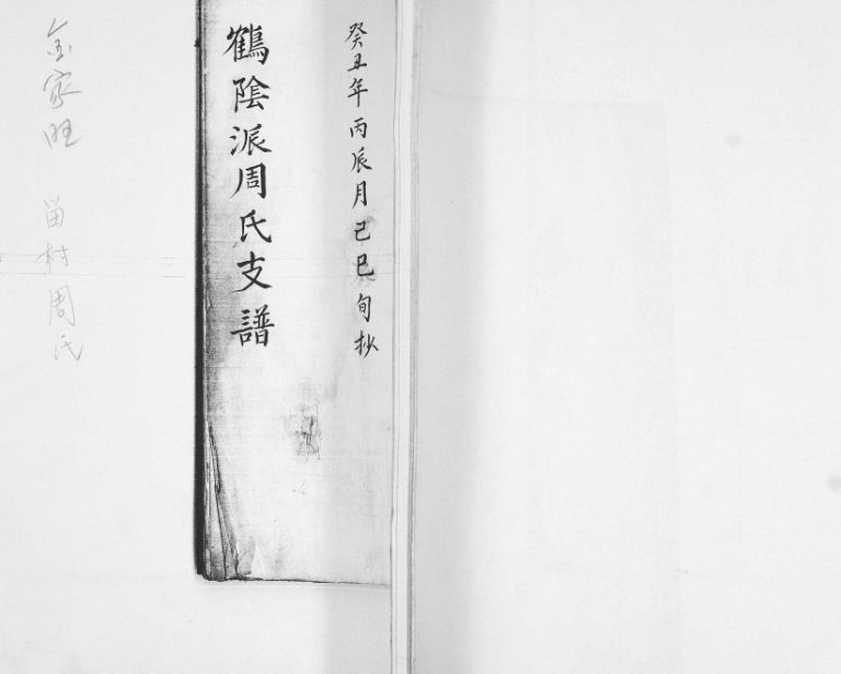 鹤阴派周氏支谱[不分卷]1973年修 山东即墨留村 金家旺周氏电子版家谱下载