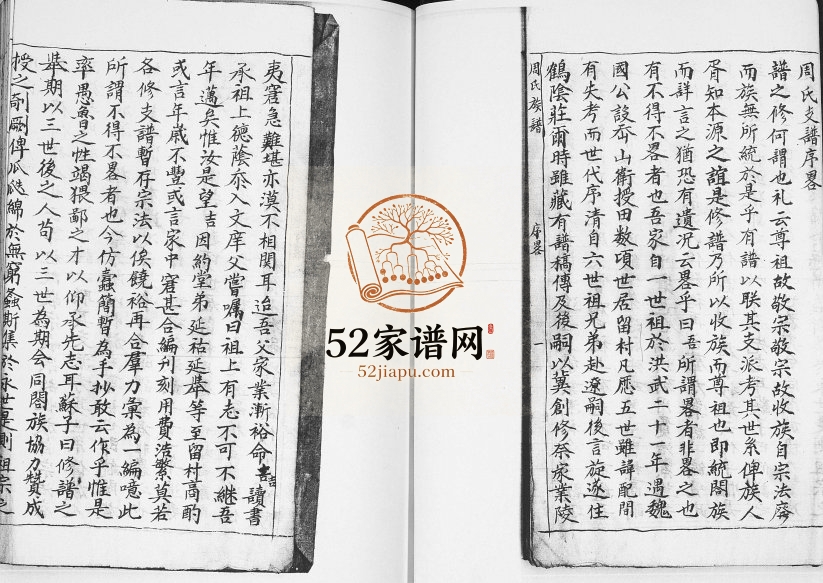 鹤阴派周氏支谱[不分卷]1973年修 山东即墨留村 金家旺周氏电子版家谱下载
