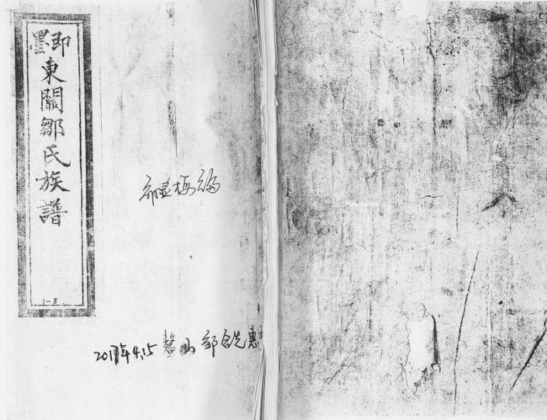 即墨东关邹氏族谱1911年修 邹富支系完整电子版家谱下载