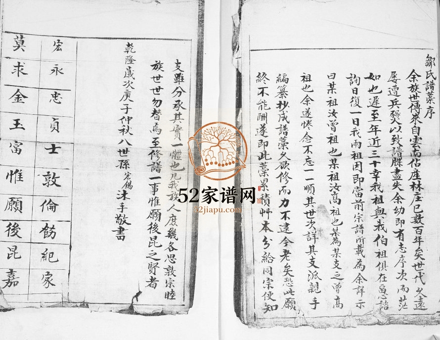 邹家疃邹氏族谱1864年修 山东即墨光裕堂邹氏电子版家谱下载
