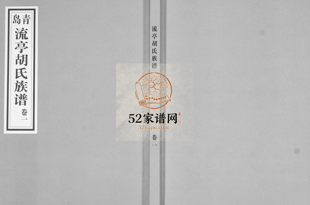 青岛流亭胡氏族谱2008年修 山东即墨录胡氏始建祠堂胡氏电子版家谱下载