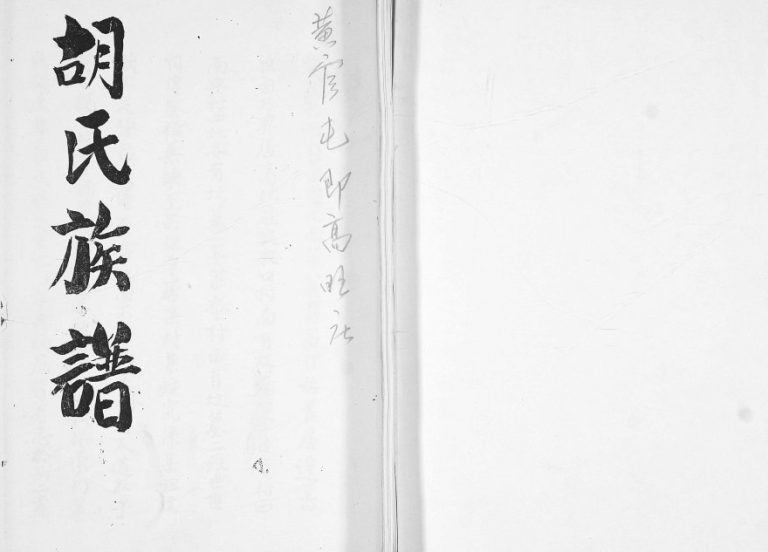 胡氏族谱1991年修 山东即墨黄官屯 高旺庄胡氏电子版家谱下载
