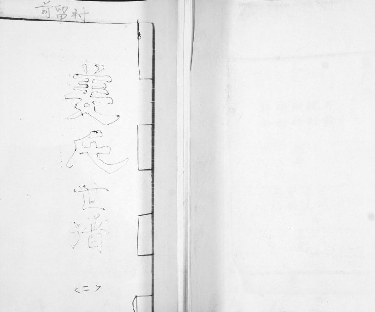 前留村姜氏族谱[不分卷]1924年修 山东即墨姜氏电子版家谱下载