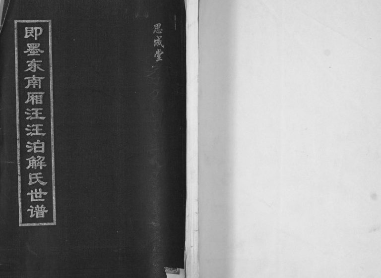 即墨东南厢汪汪泊解氏世谱2006年修 山东即墨思成堂解氏电子版家谱下载