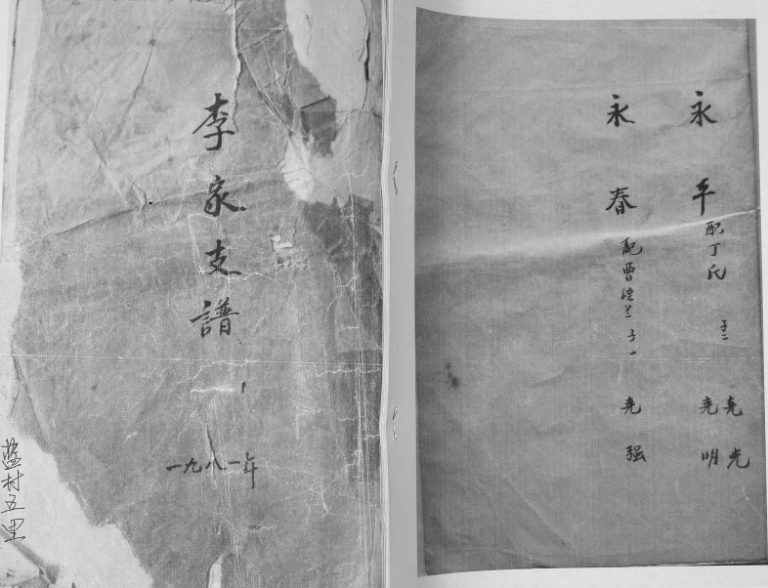 李氏支谱1981年修 山东即墨蓝村五里李氏电子版家谱下载