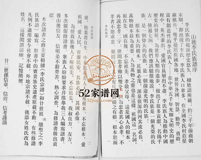 李氏族谱2001年修 山东即墨后山后 前山后 李家庄李氏电子版家谱下载