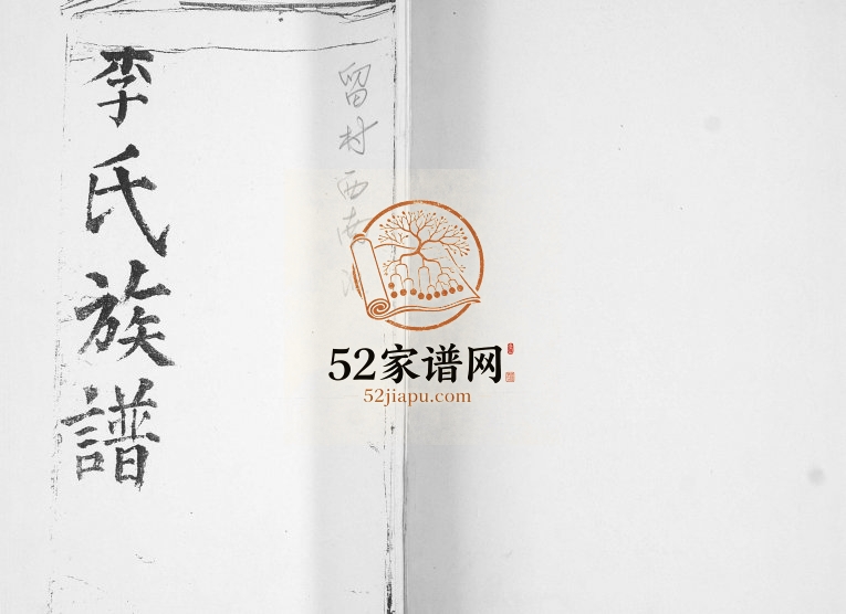 李氏族谱1925年修 山东即墨留村西南泊李氏电子版家谱下载