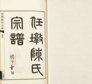 任墩陈氏宗谱[20卷]2009年十修 江苏江阴集义堂陈氏电子版家谱下载
