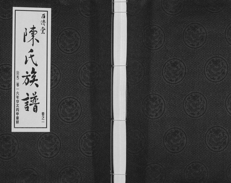 陈氏宗谱.延令[9卷]2016年九修 江苏江阴匡济堂陈氏电子版家谱下载