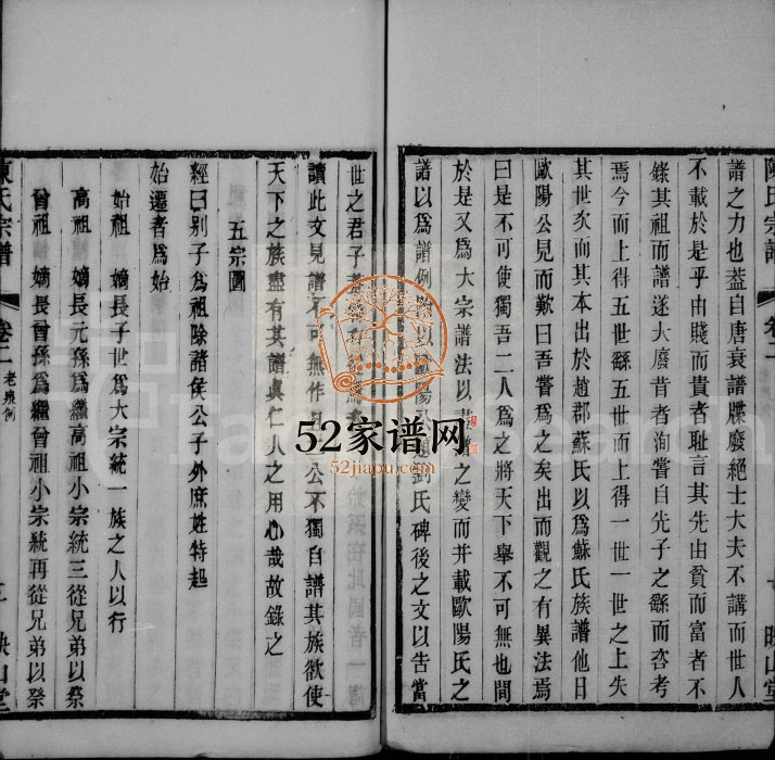 毘陵陈氏续修宗谱[残卷] 江苏武进映山堂陈氏电子版家谱下载