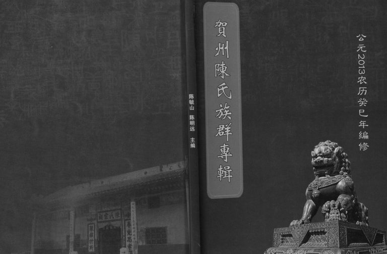 贺州陈氏族群专辑2013年修 广西贺州市陈氏电子版家谱下载