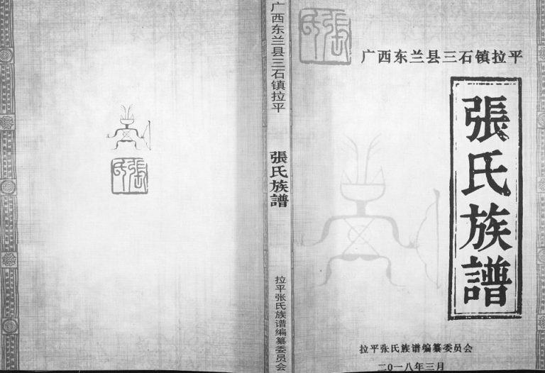 广西东兰县三石镇拉平张氏族谱2018年修完整电子版家谱下载