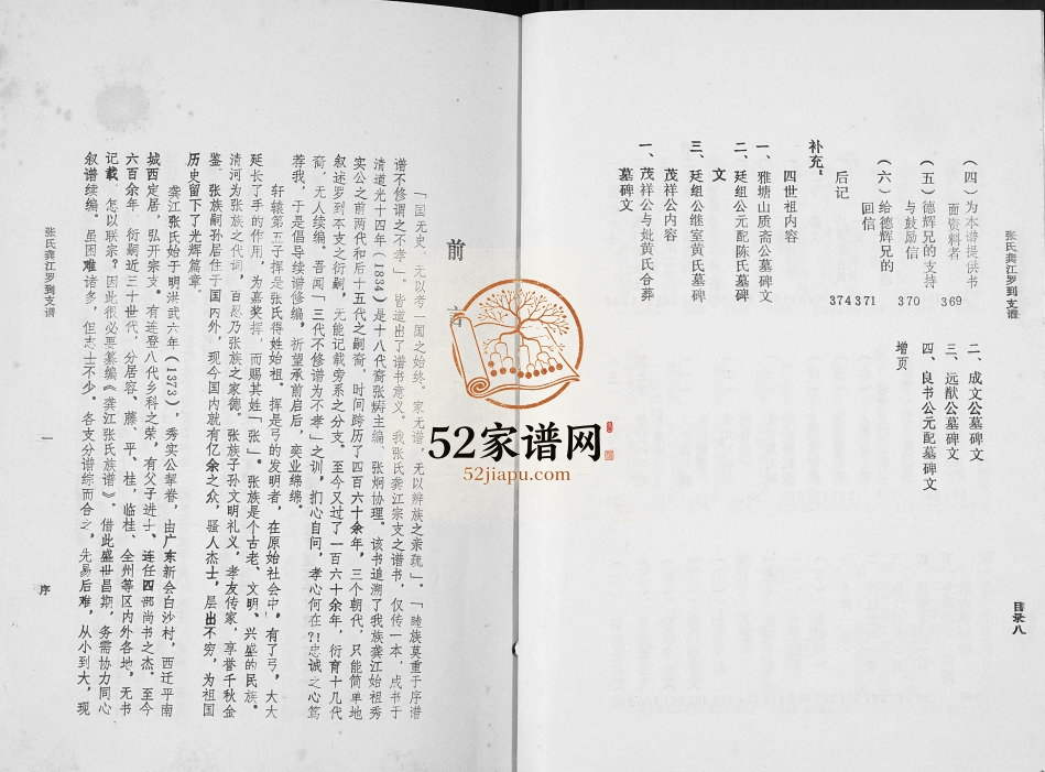 张氏龚江罗到支谱1994年修 广西平南张氏电子版家谱下载
