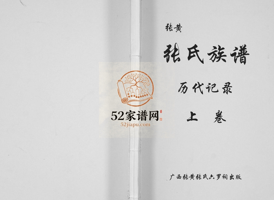 张黄张氏族谱[3卷]2009年修 广西浦北张氏电子版家谱下载