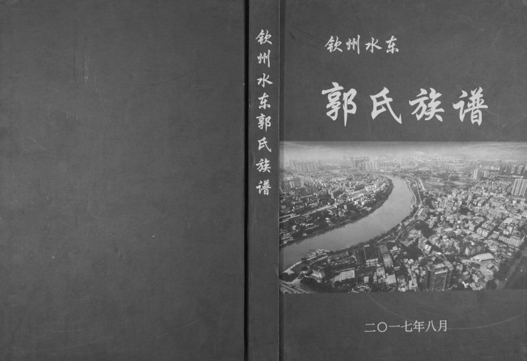 钦州水东郭氏族谱2017年五修 广西钦州市汾阳堂郭氏电子版家谱下载