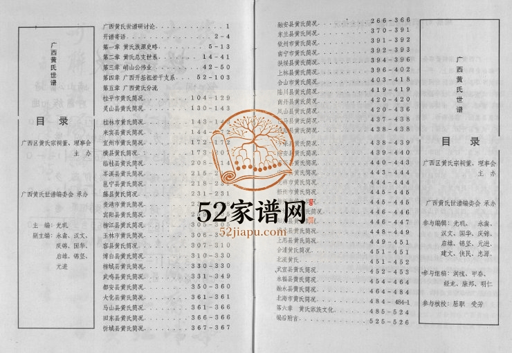 广西黄氏世谱1998年修 广西宾阳黄氏PDF电子版家谱下载