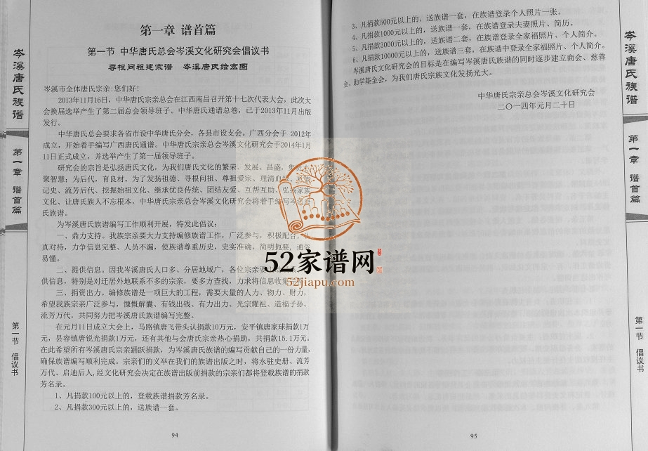 岑溪唐氏族谱2017年修 广西岑溪唐氏电子版家谱下载