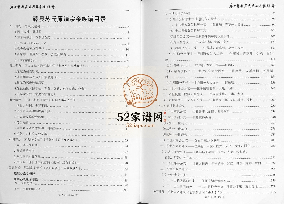 广西藤县苏氏原端宗亲族谱2016年修完整电子版家谱下载