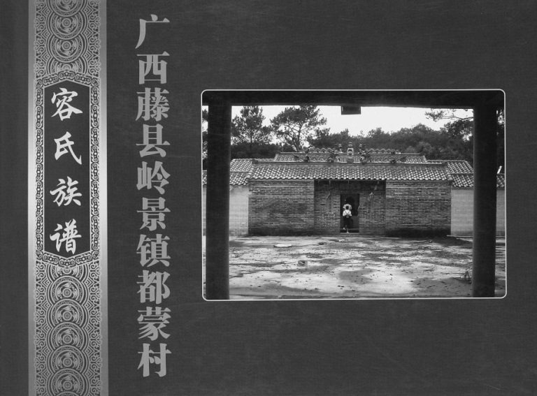 广西藤县岭景镇都蒙村容氏族谱2018年修完整电子版家谱下载