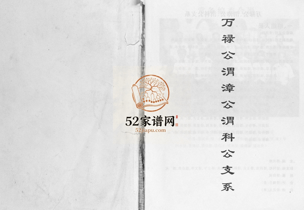 潘氏族谱万禄公渭漳公渭科公支系2004年修 广西容县潘氏电子版家谱下载