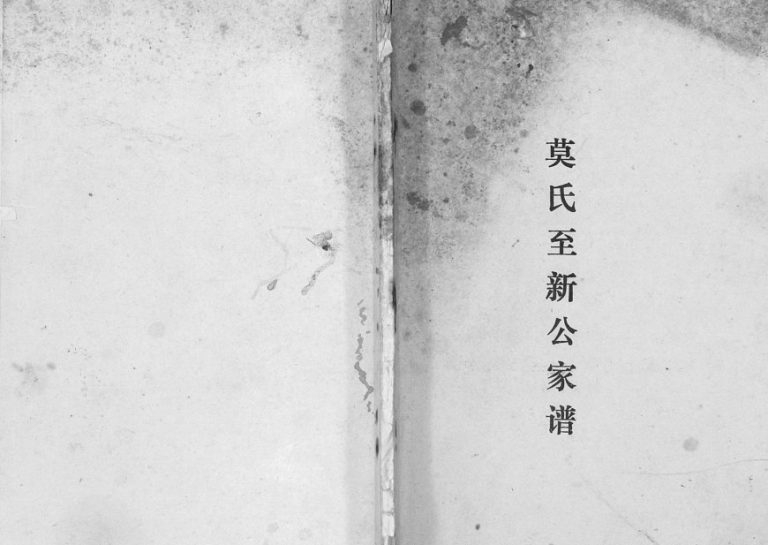 莫氏至新公家谱[不分卷]1995年修 广西阳朔下莫村完整电子版家谱下载