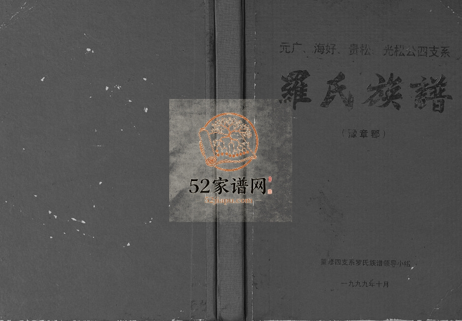 罗氏族谱元广 海好 贵松 光松公四支系1999年修 广西南宁豫章郡罗氏电子版家谱下载