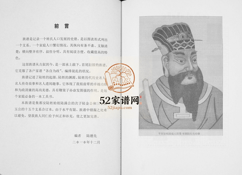 陆姓族谱2010年修 广西南宁子陆金公 陆玉公支系完整电子版家谱下载