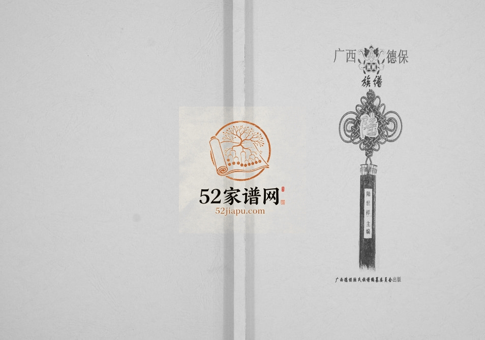广西德保陆氏族谱[不分卷]2009年修完整电子版家谱下载