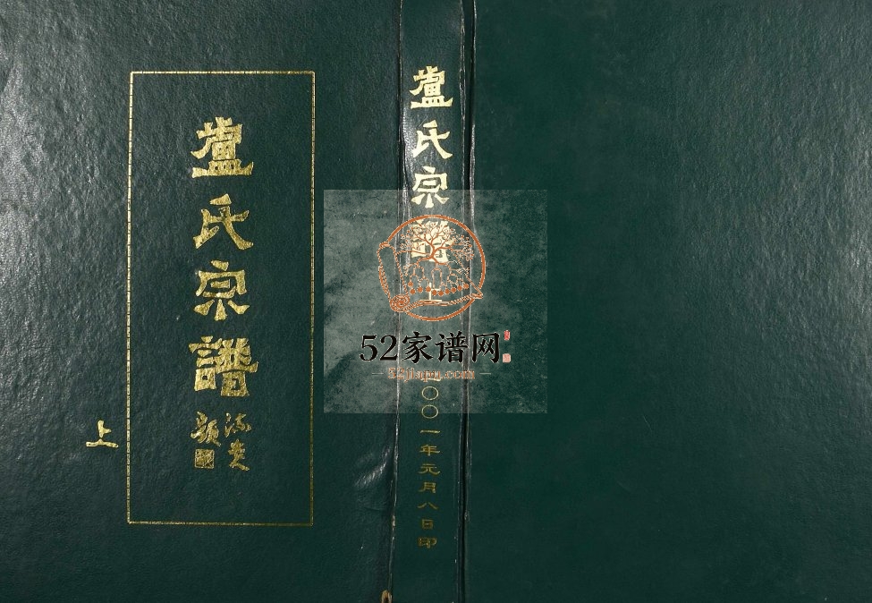 2001年三修卢氏宗谱[五卷首一卷] 湖北武汉范阳堂卢氏完整电子版家谱下载