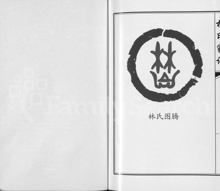 2013年修林氏家谱靖西县荣劳街双桂堂 完整电子版家谱下载