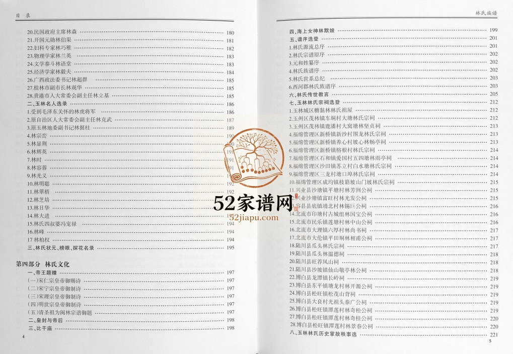 玉林林氏大族谱2011年修 广西玉林 容县 贵港 兴业 桂平林氏电子版家谱下载