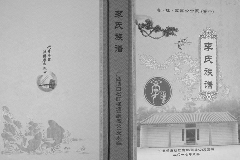2017年修李氏族谱粤桂应昌公世系卷一 广西博白李氏完整电子版家谱下载