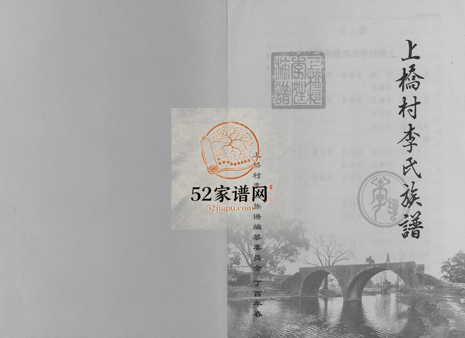 2017年修上桥村李氏族谱 广西桂林李氏电子版家谱下载