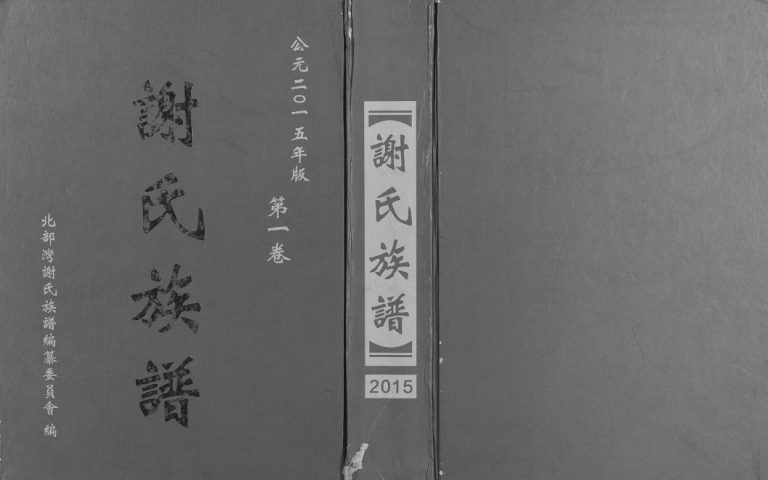 2015年修北部湾谢氏族谱 广西灵山 钦州 防城港 横县 南宁谢氏电子版家谱下载
