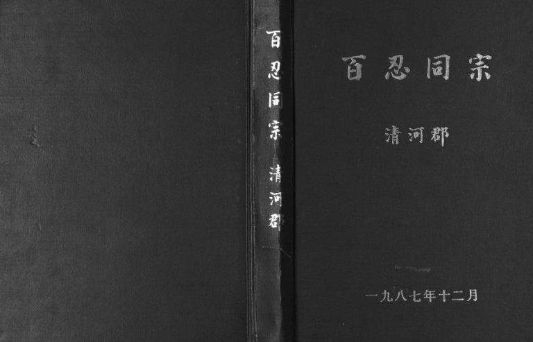 1987年续编百忍同宗清河郡张氏家谱 贵州安顺张氏完整电子版家谱下载