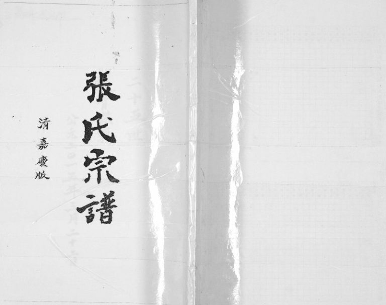 1801年修嘉庆张氏宗谱 贵州兴义张氏完整电子版家谱下载