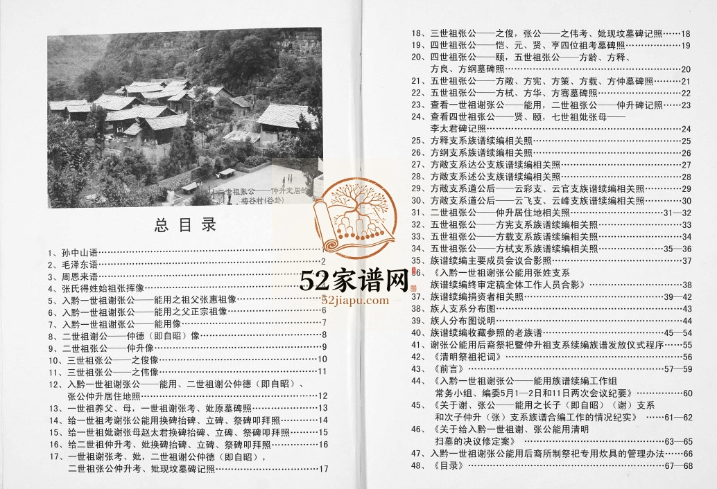2008年修张氏族谱 贵州普定张氏完整电子版家谱下载