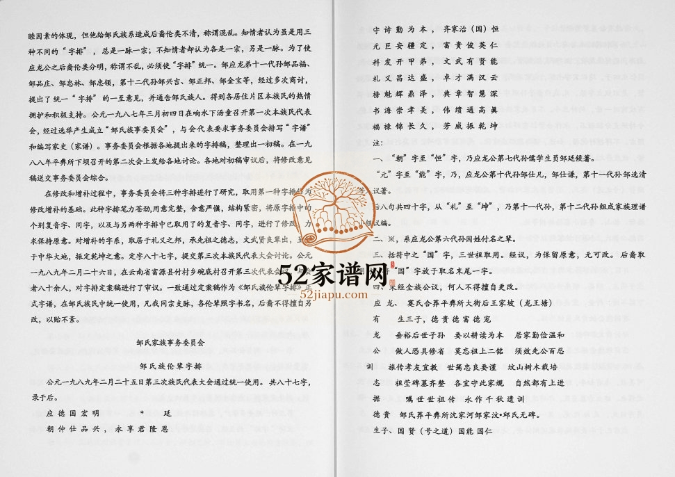 1991年修邹氏家谱[不分卷]贵州盘州邹氏完整电子版家谱下载