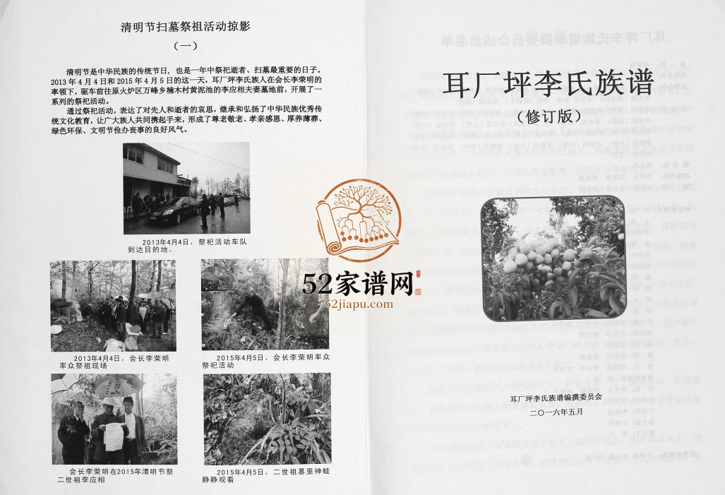 2016年修耳厂坪李氏族谱 贵州铜仁李氏完整电子版家谱下载